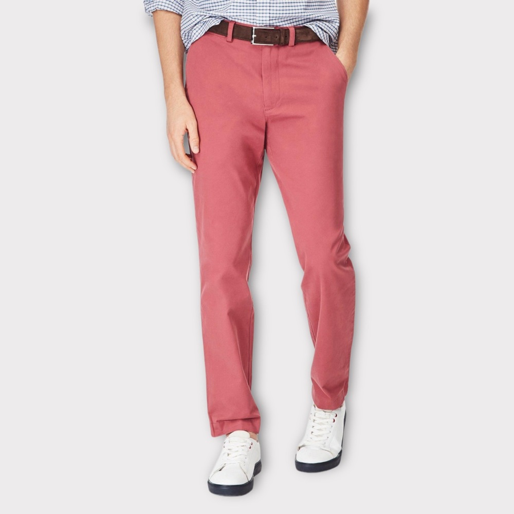 Brooks Brothers - Clark-Fit Washed Stretch-Cotton Chino Pants NWT 32x34
